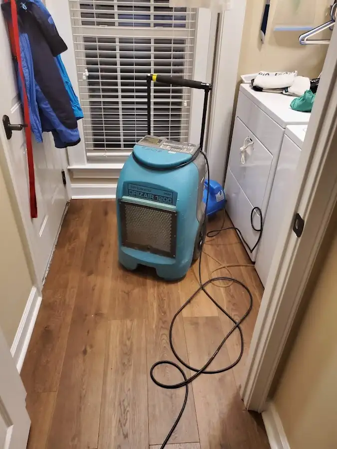 Commercial dehumidifier deployed for Flood Damage Cleanup in Salina